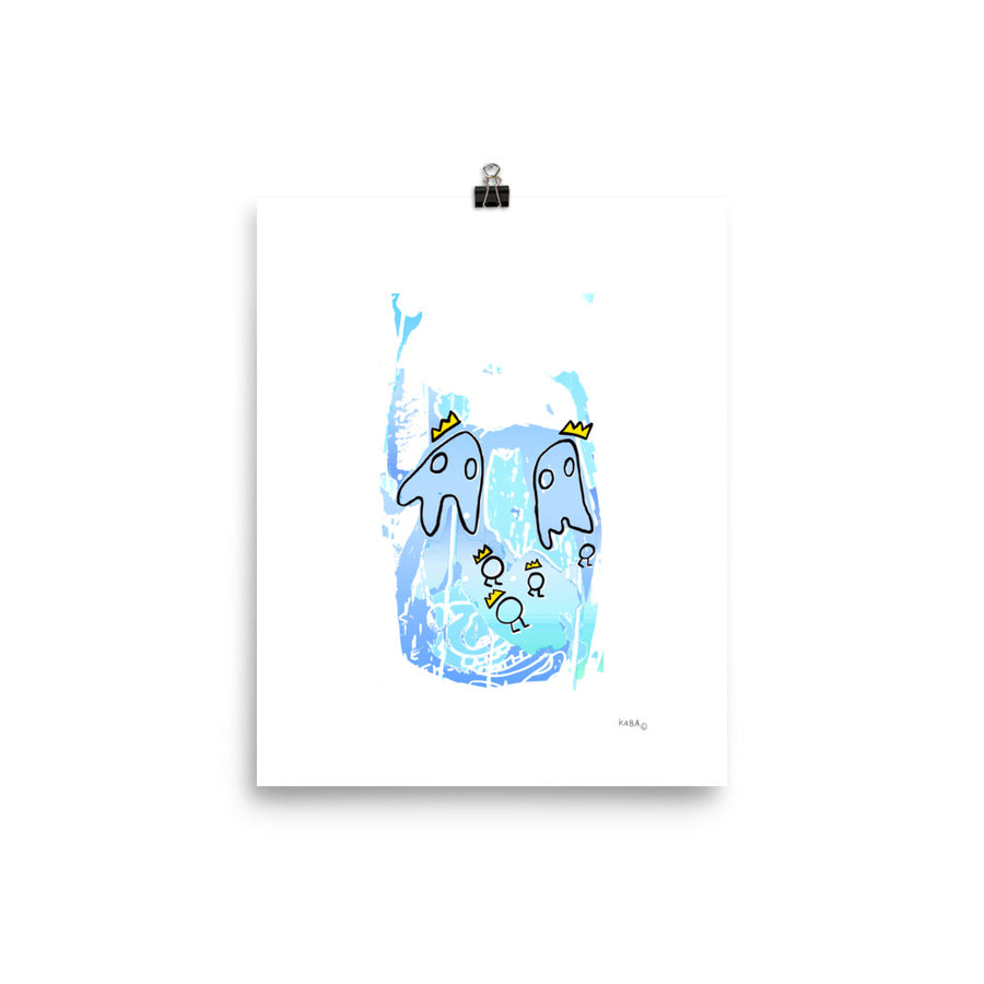 Swimming with Squids Poster