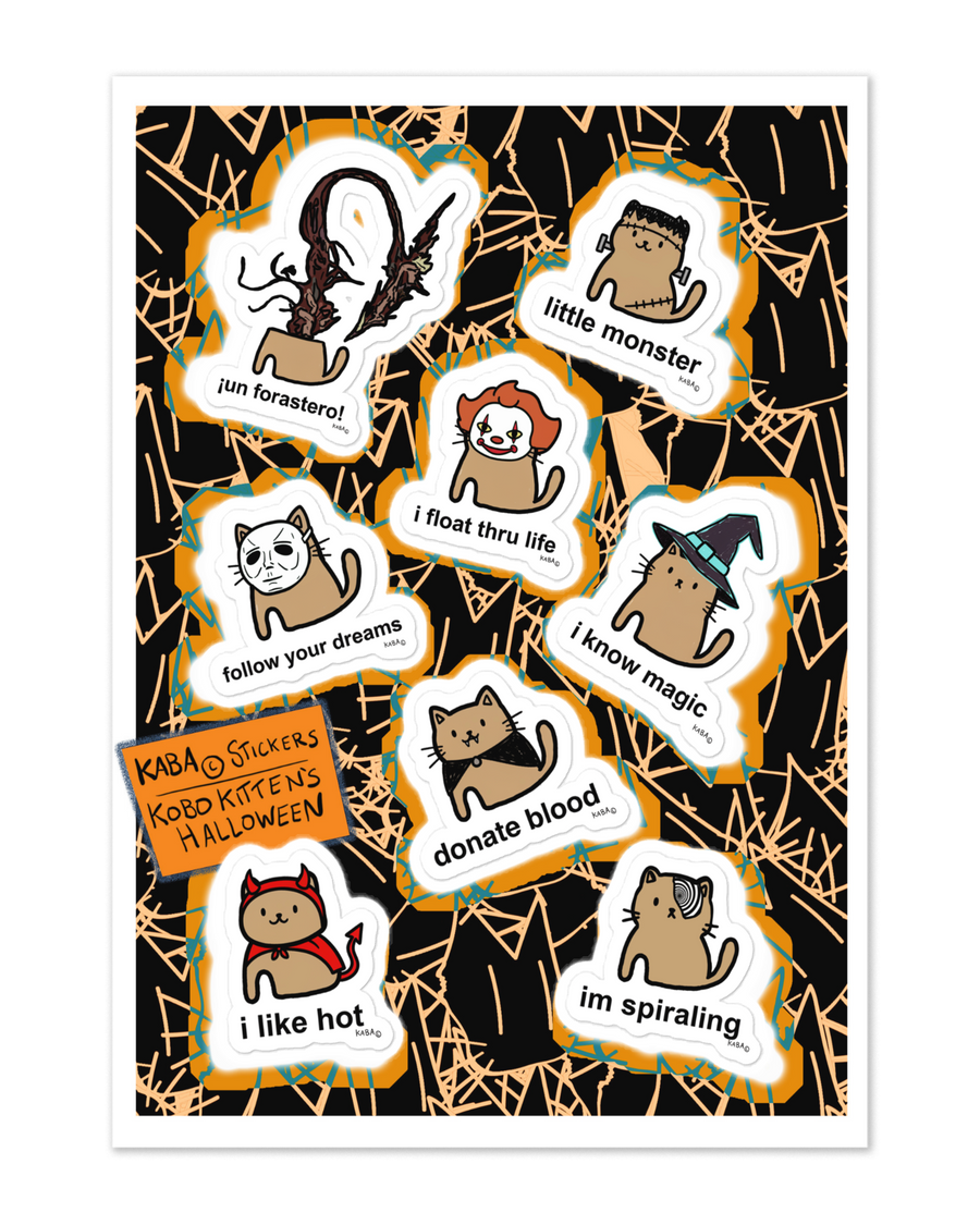 Kobo Kitten's Halloween Sticker Pack