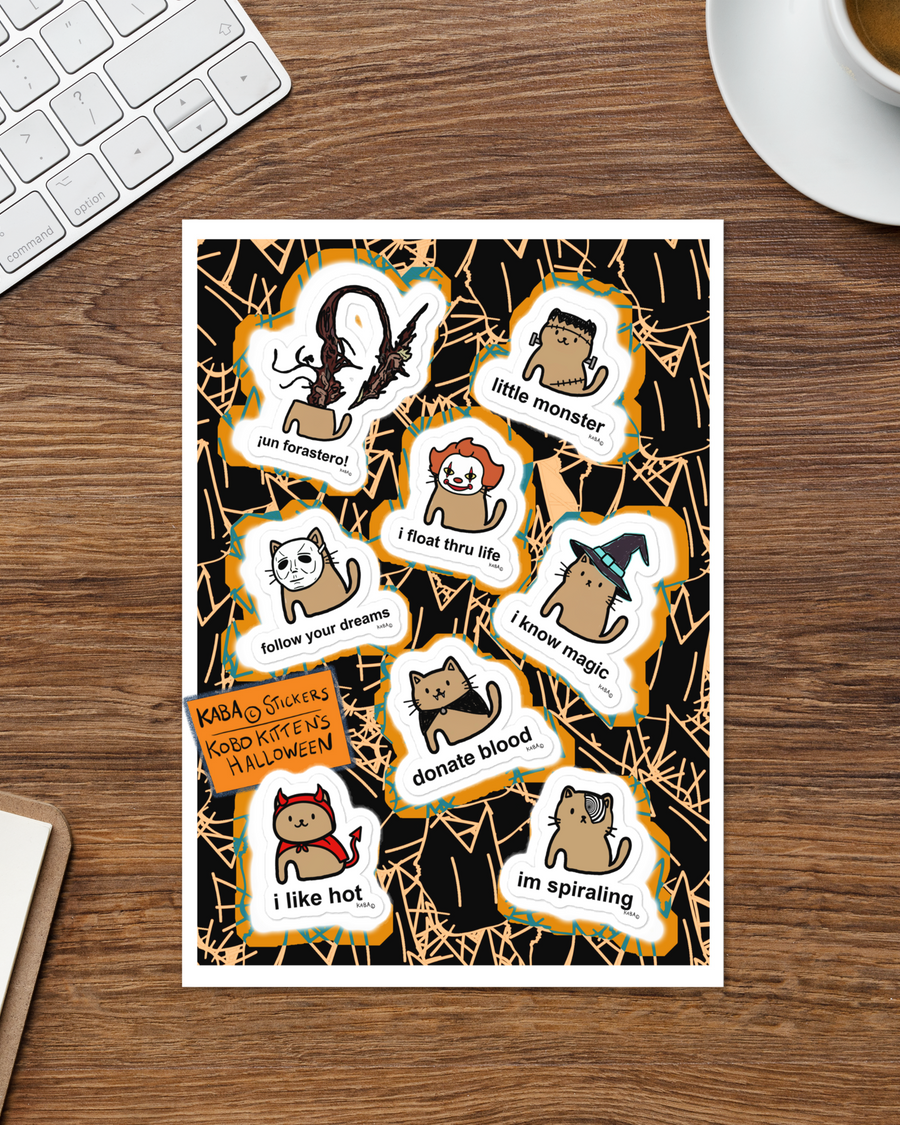 Kobo Kitten's Halloween Sticker Pack