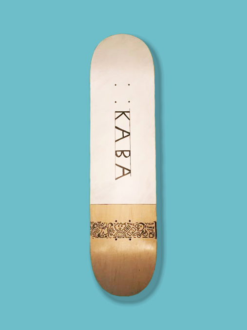 Kaba Skateboards tokyo skate brand hand painted skate deck