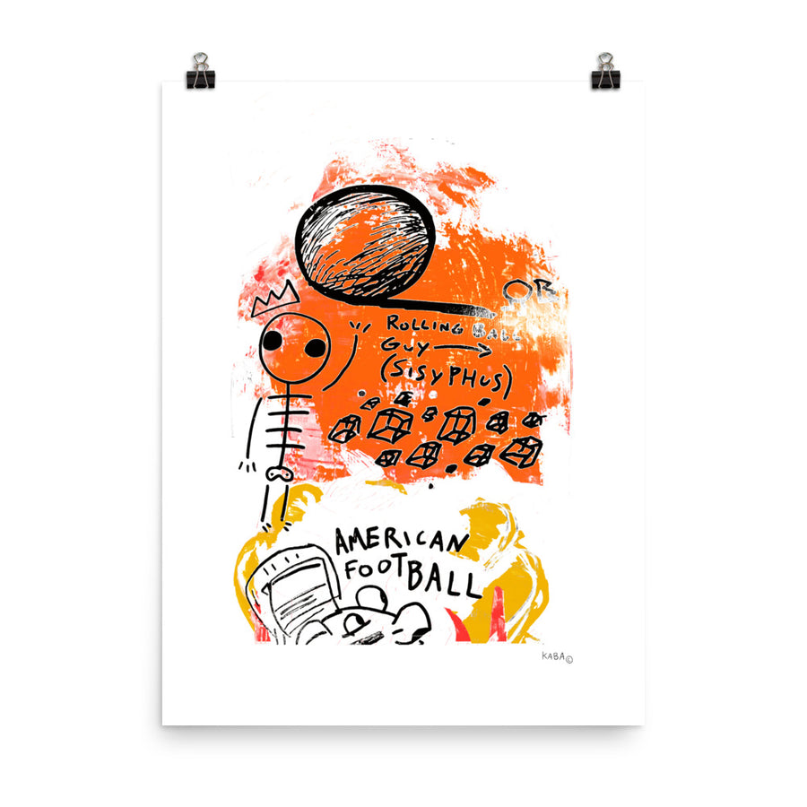 Rolling Ball Guy Poster
