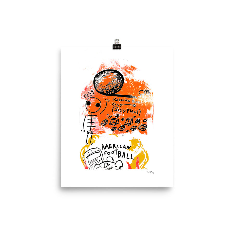 Rolling Ball Guy Poster
